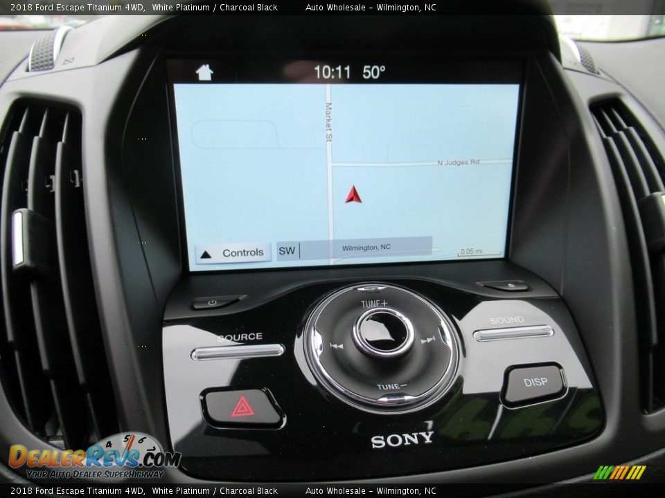 2018 Ford Escape Titanium 4WD White Platinum / Charcoal Black Photo #16