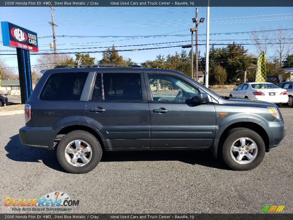 2006 Honda Pilot EX 4WD Steel Blue Metallic / Gray Photo #6