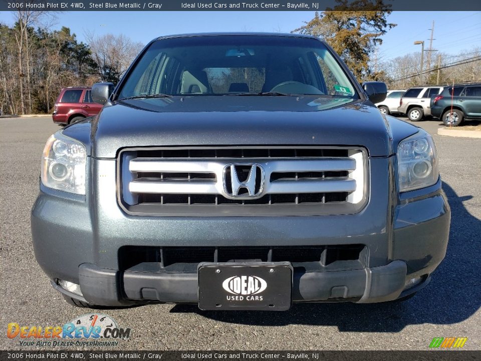 2006 Honda Pilot EX 4WD Steel Blue Metallic / Gray Photo #8