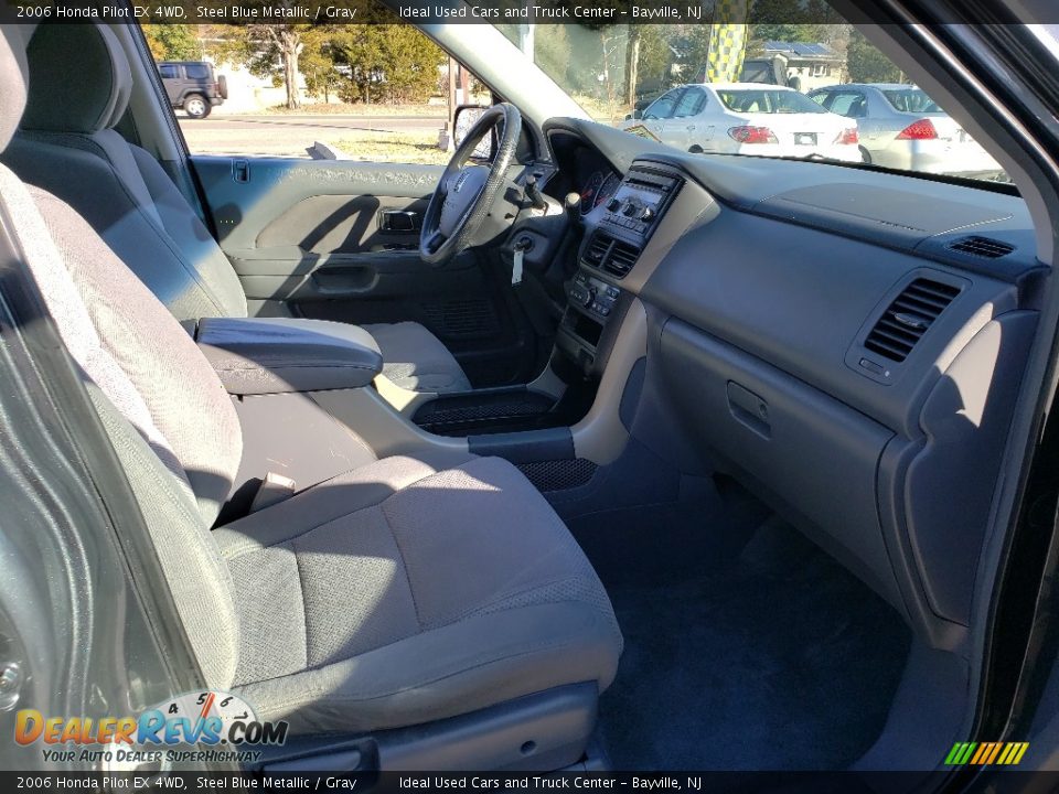 2006 Honda Pilot EX 4WD Steel Blue Metallic / Gray Photo #10