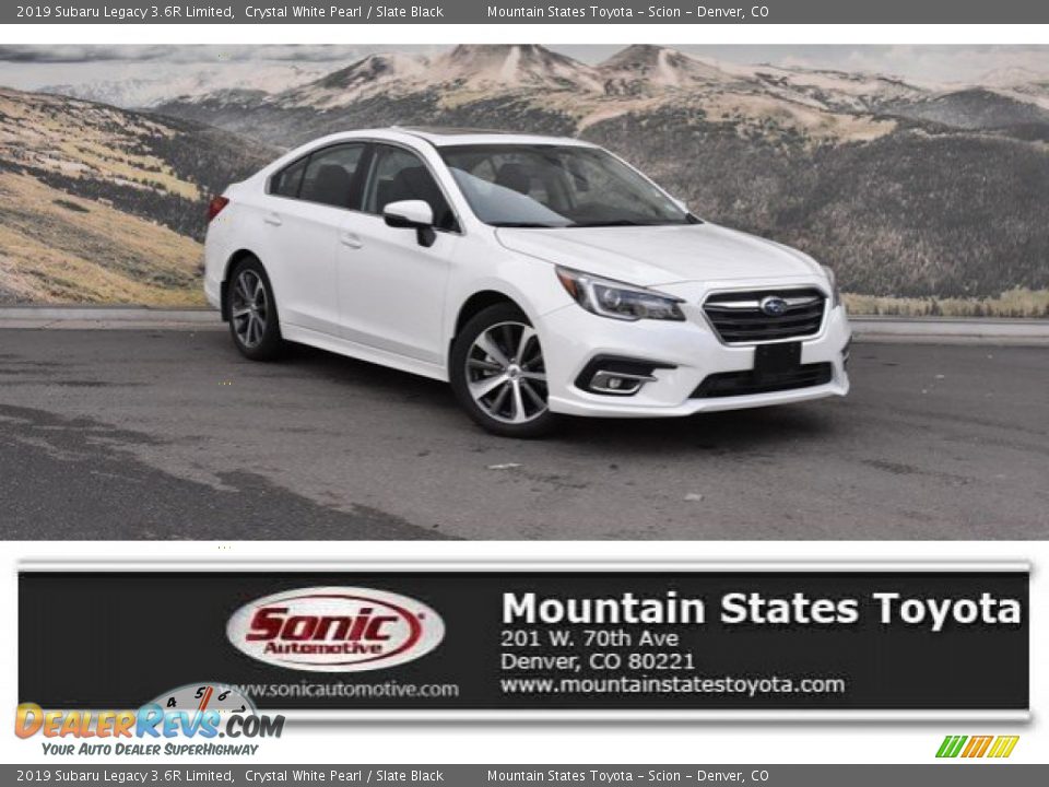 2019 Subaru Legacy 3.6R Limited Crystal White Pearl / Slate Black Photo #1