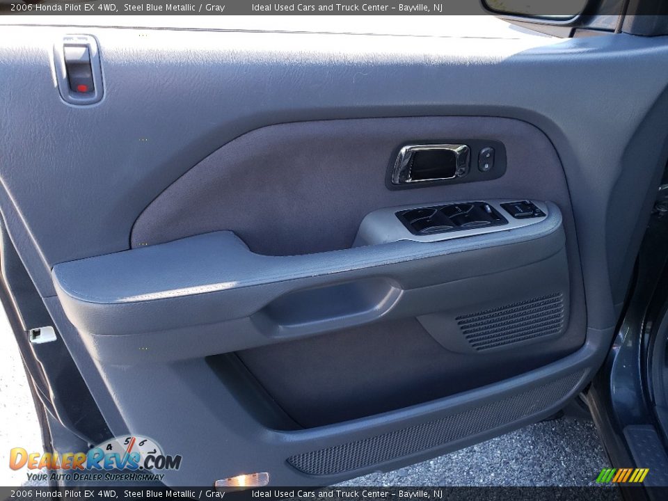 2006 Honda Pilot EX 4WD Steel Blue Metallic / Gray Photo #13