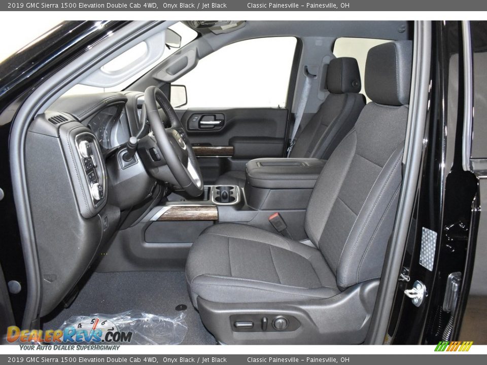 Jet Black Interior - 2019 GMC Sierra 1500 Elevation Double Cab 4WD Photo #6