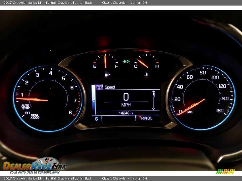 2017 Chevrolet Malibu LT Nightfall Gray Metallic / Jet Black Photo #8