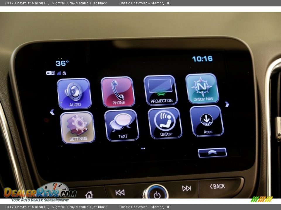 2017 Chevrolet Malibu LT Nightfall Gray Metallic / Jet Black Photo #10