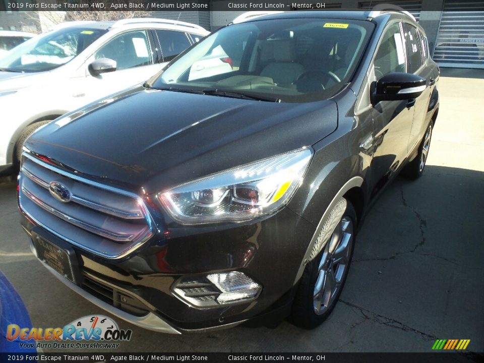 2019 Ford Escape Titanium 4WD Agate Black / Medium Light Stone Photo #1