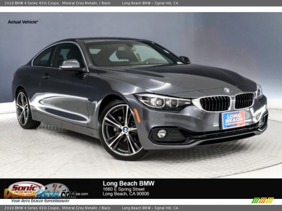 2019 BMW 4 Series 430i Coupe Mineral Grey Metallic / Black Photo #1