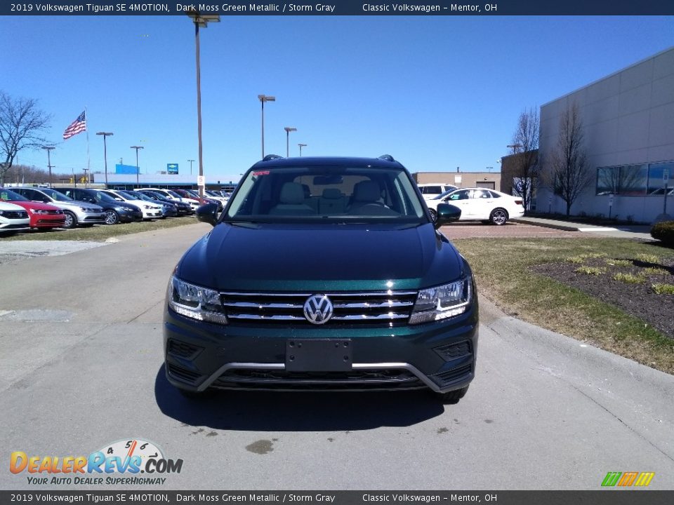 2019 Volkswagen Tiguan SE 4MOTION Dark Moss Green Metallic / Storm Gray Photo #2
