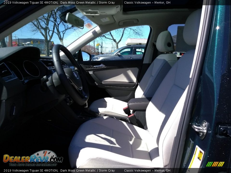 2019 Volkswagen Tiguan SE 4MOTION Dark Moss Green Metallic / Storm Gray Photo #3
