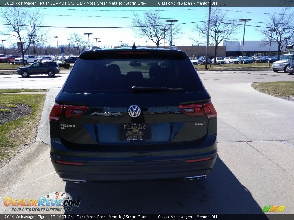 2019 Volkswagen Tiguan SE 4MOTION Dark Moss Green Metallic / Storm Gray Photo #5