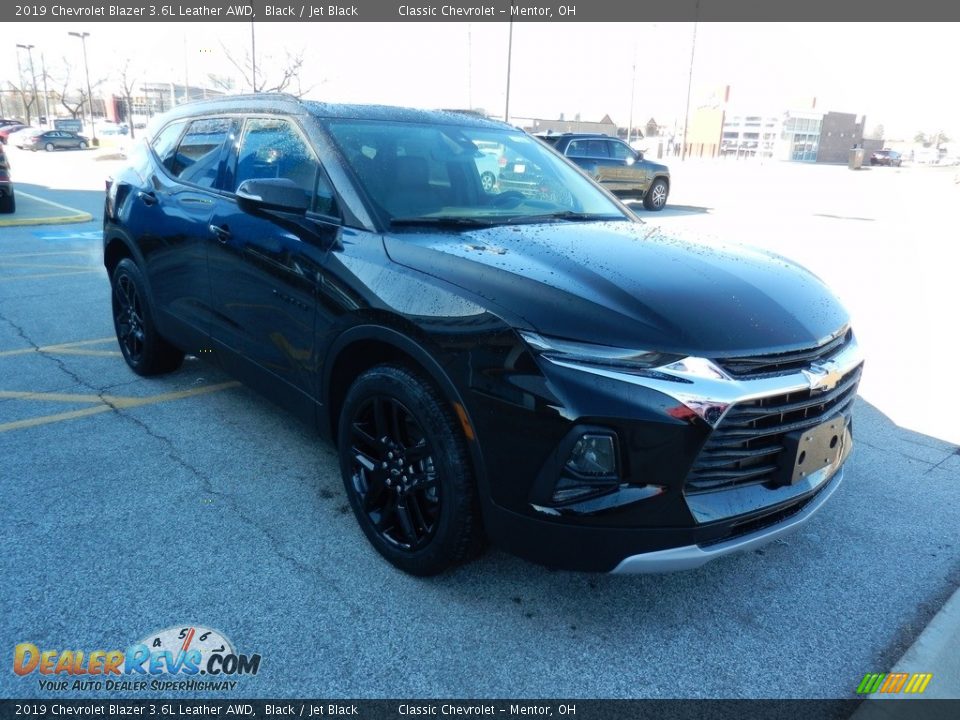 2019 Chevrolet Blazer 3.6L Leather AWD Black / Jet Black Photo #3