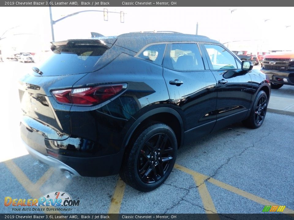 2019 Chevrolet Blazer 3.6L Leather AWD Black / Jet Black Photo #4