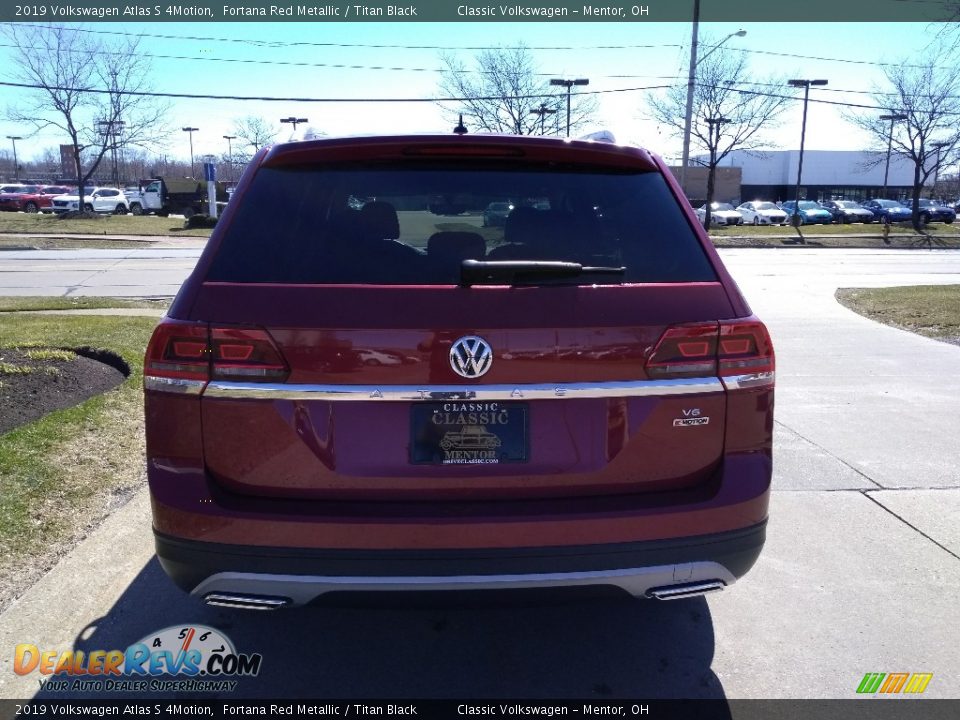 2019 Volkswagen Atlas S 4Motion Fortana Red Metallic / Titan Black Photo #5