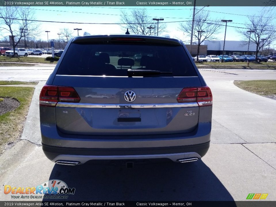 2019 Volkswagen Atlas SE 4Motion Platinum Gray Metallic / Titan Black Photo #5