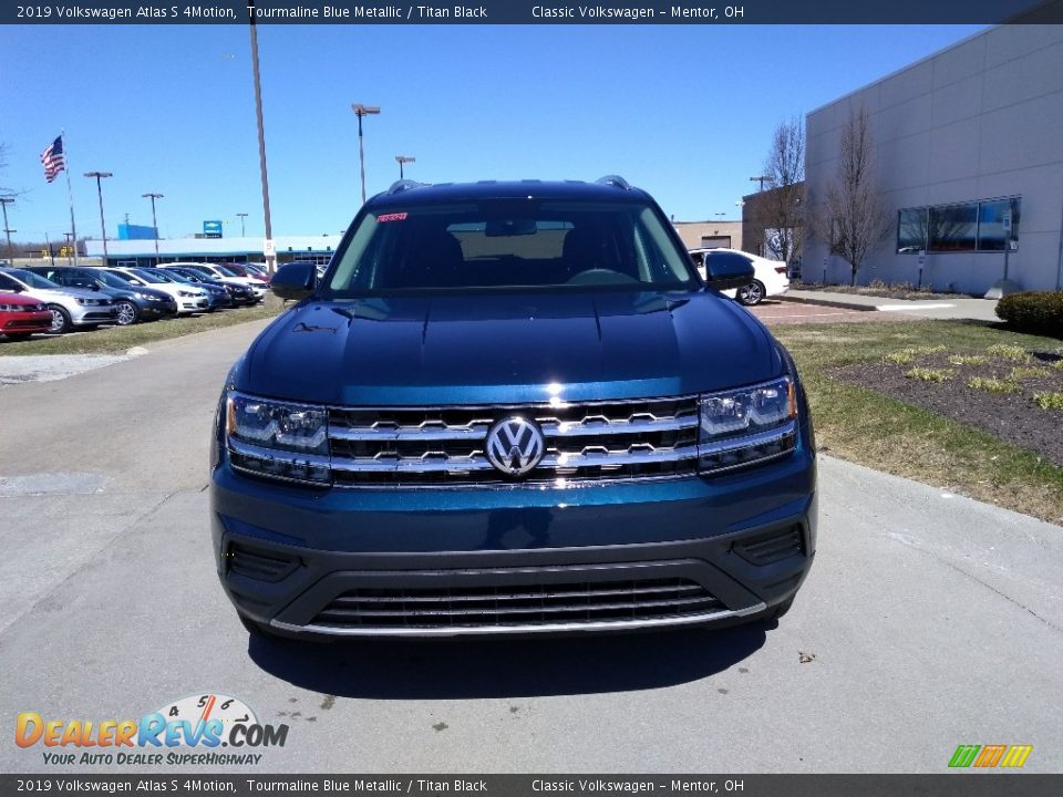 2019 Volkswagen Atlas S 4Motion Tourmaline Blue Metallic / Titan Black Photo #2