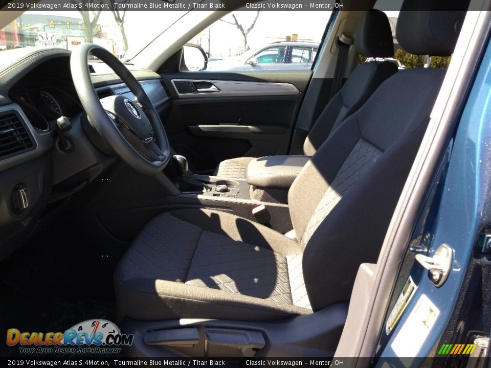 2019 Volkswagen Atlas S 4Motion Tourmaline Blue Metallic / Titan Black Photo #3