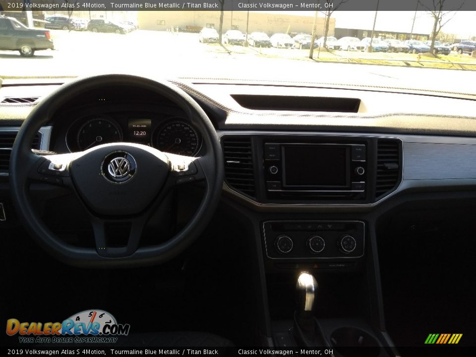 2019 Volkswagen Atlas S 4Motion Tourmaline Blue Metallic / Titan Black Photo #4