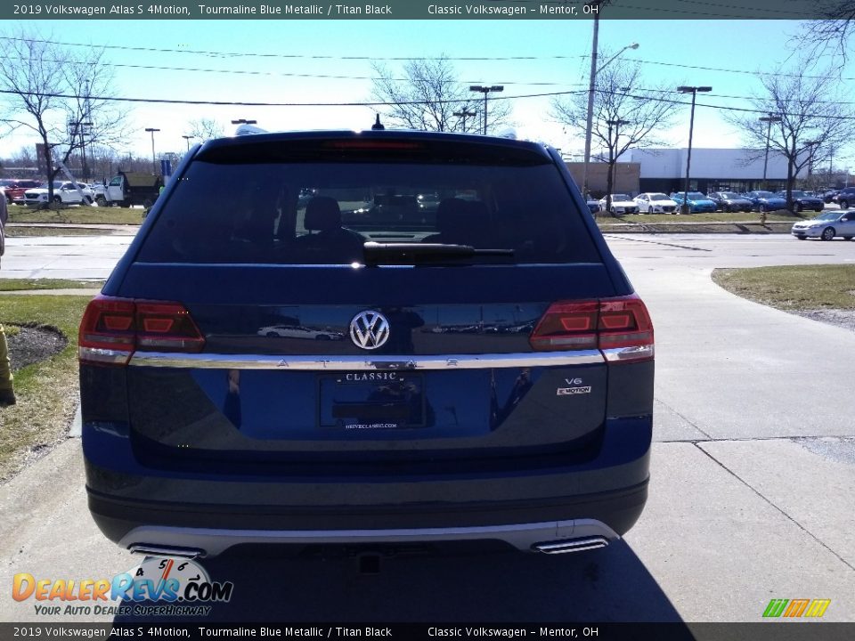 2019 Volkswagen Atlas S 4Motion Tourmaline Blue Metallic / Titan Black Photo #5