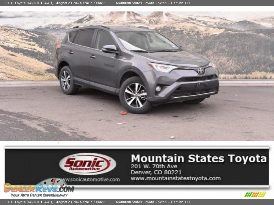 2018 Toyota RAV4 XLE AWD Magnetic Gray Metallic / Black Photo #1