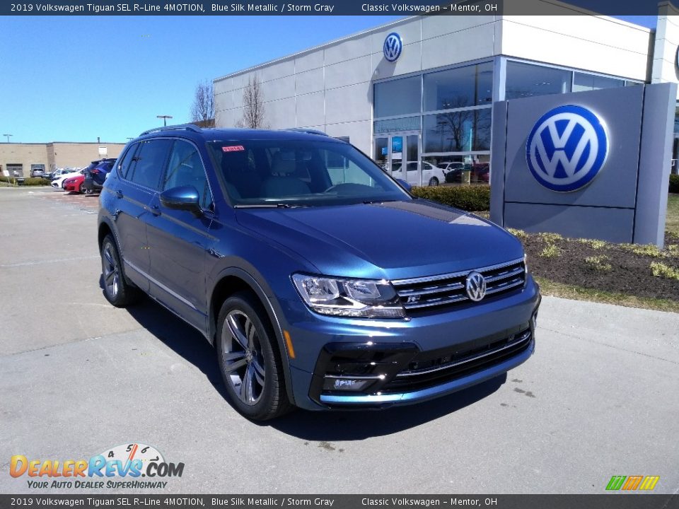 2019 Volkswagen Tiguan SEL R-Line 4MOTION Blue Silk Metallic / Storm Gray Photo #1