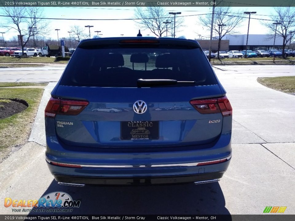 2019 Volkswagen Tiguan SEL R-Line 4MOTION Blue Silk Metallic / Storm Gray Photo #5