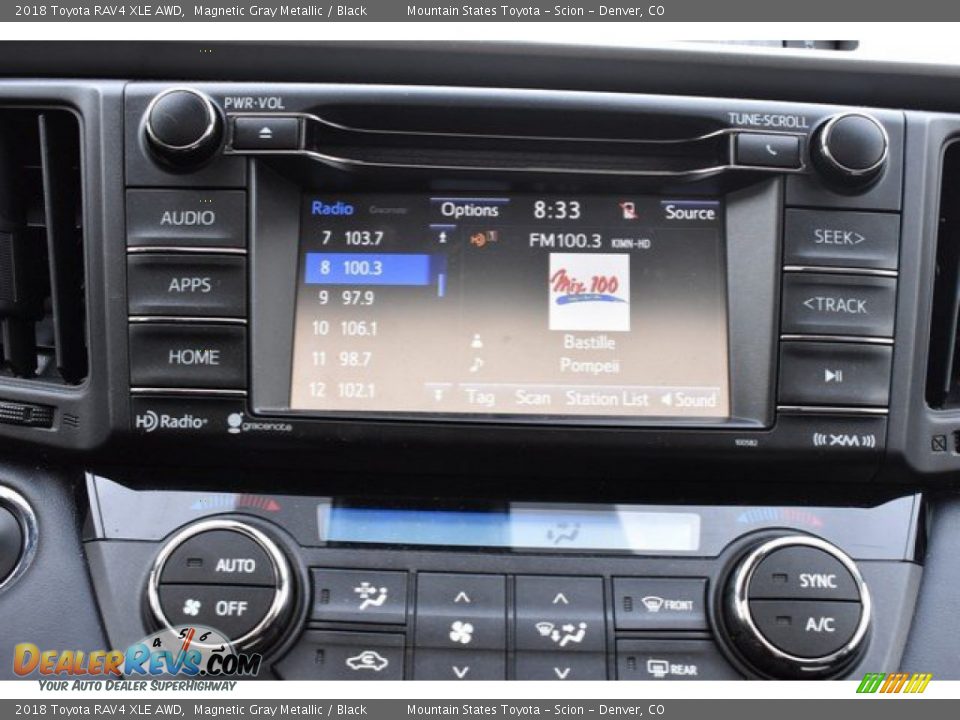 2018 Toyota RAV4 XLE AWD Magnetic Gray Metallic / Black Photo #11