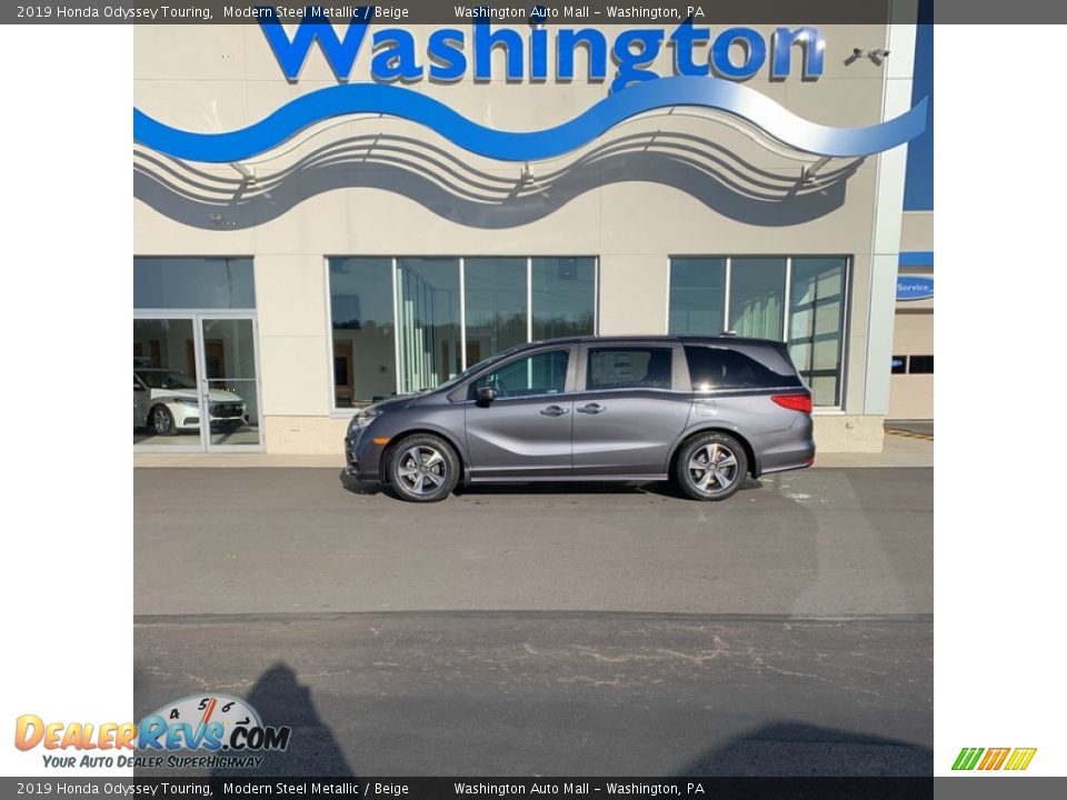 2019 Honda Odyssey Touring Modern Steel Metallic / Beige Photo #1