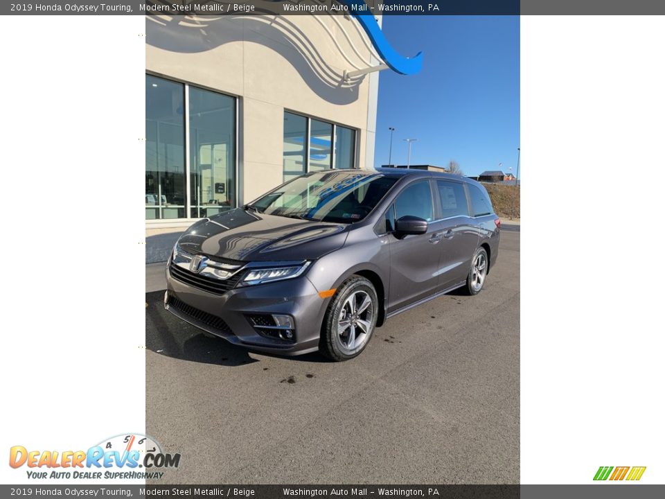 2019 Honda Odyssey Touring Modern Steel Metallic / Beige Photo #2