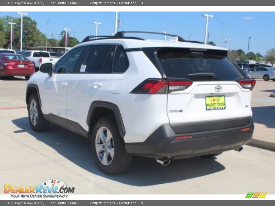 2019 Toyota RAV4 XLE Super White / Black Photo #6