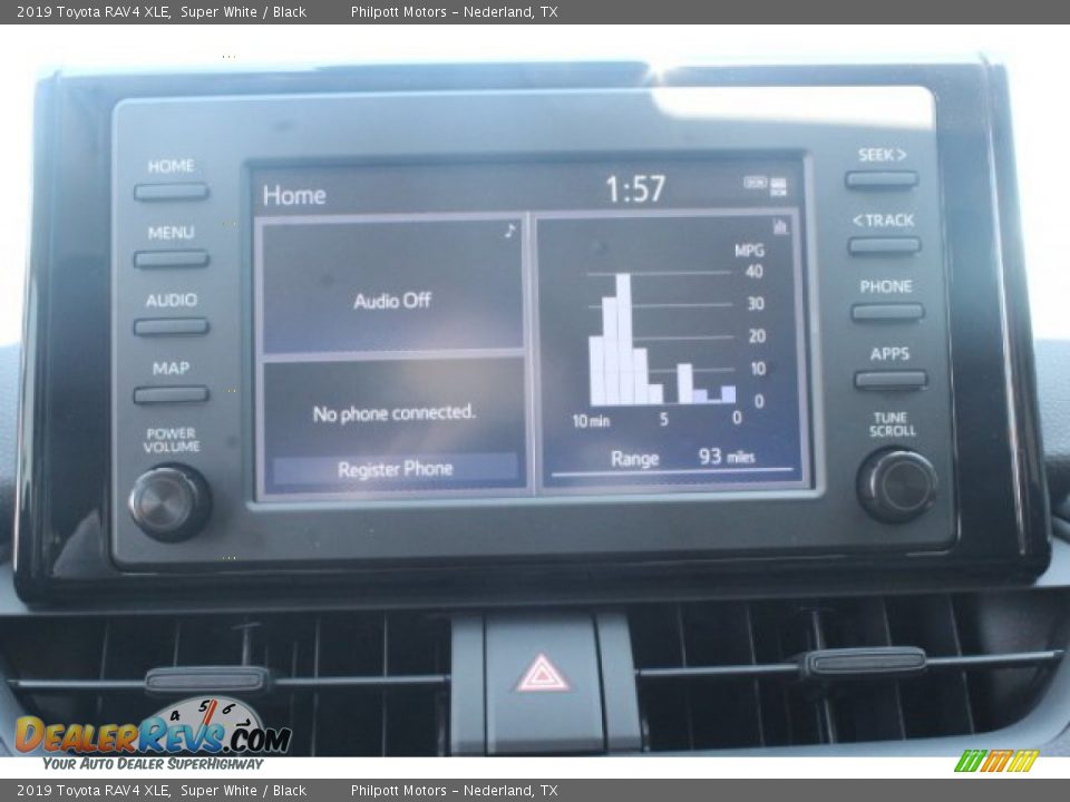 2019 Toyota RAV4 XLE Super White / Black Photo #11