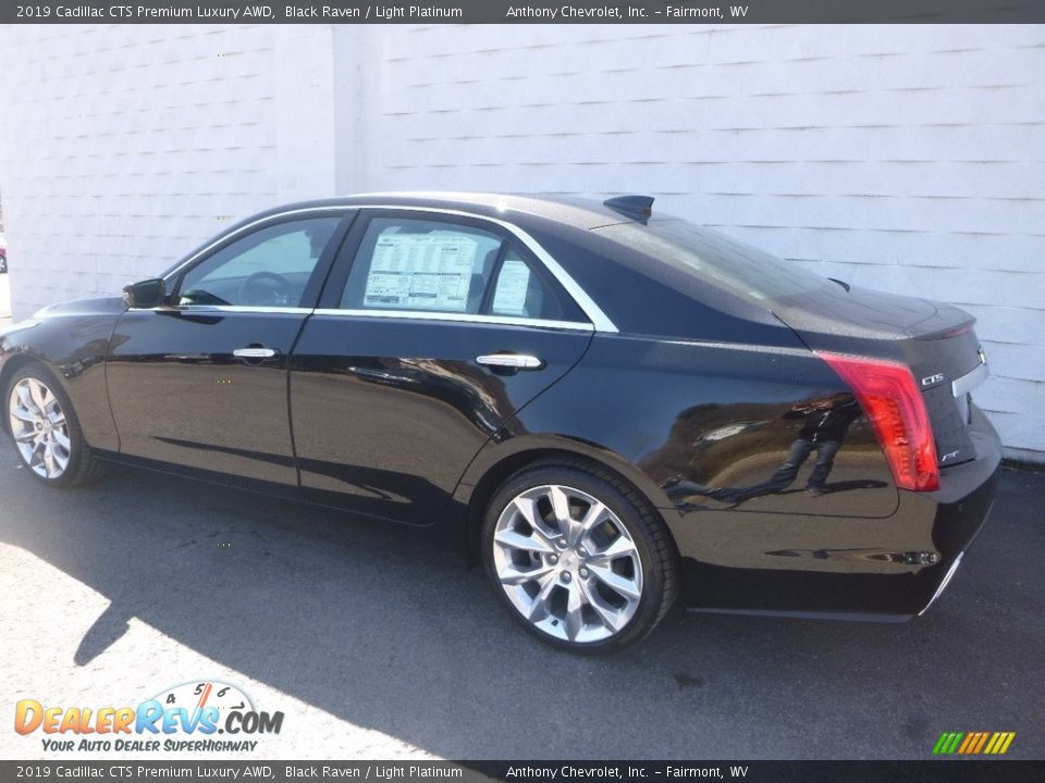 2019 Cadillac CTS Premium Luxury AWD Black Raven / Light Platinum Photo #6