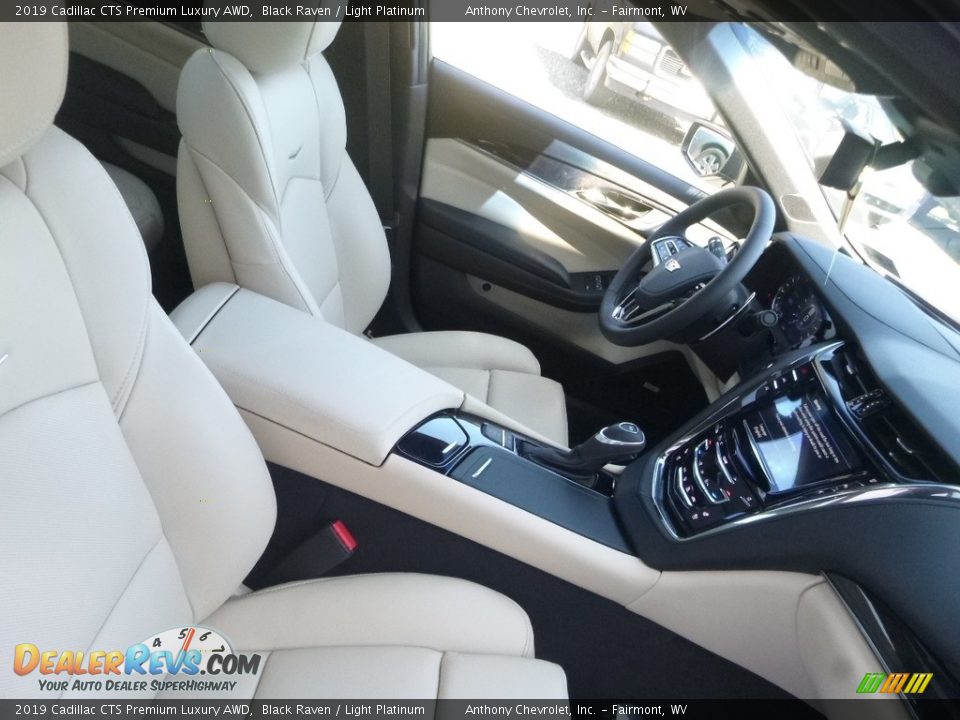 2019 Cadillac CTS Premium Luxury AWD Black Raven / Light Platinum Photo #9