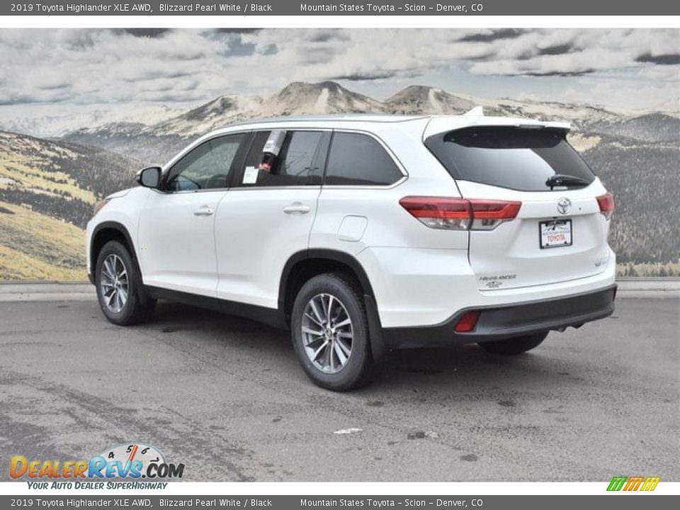 2019 Toyota Highlander XLE AWD Blizzard Pearl White / Black Photo #3