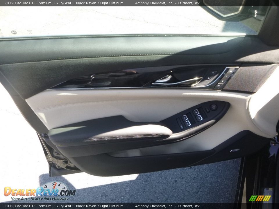2019 Cadillac CTS Premium Luxury AWD Black Raven / Light Platinum Photo #12