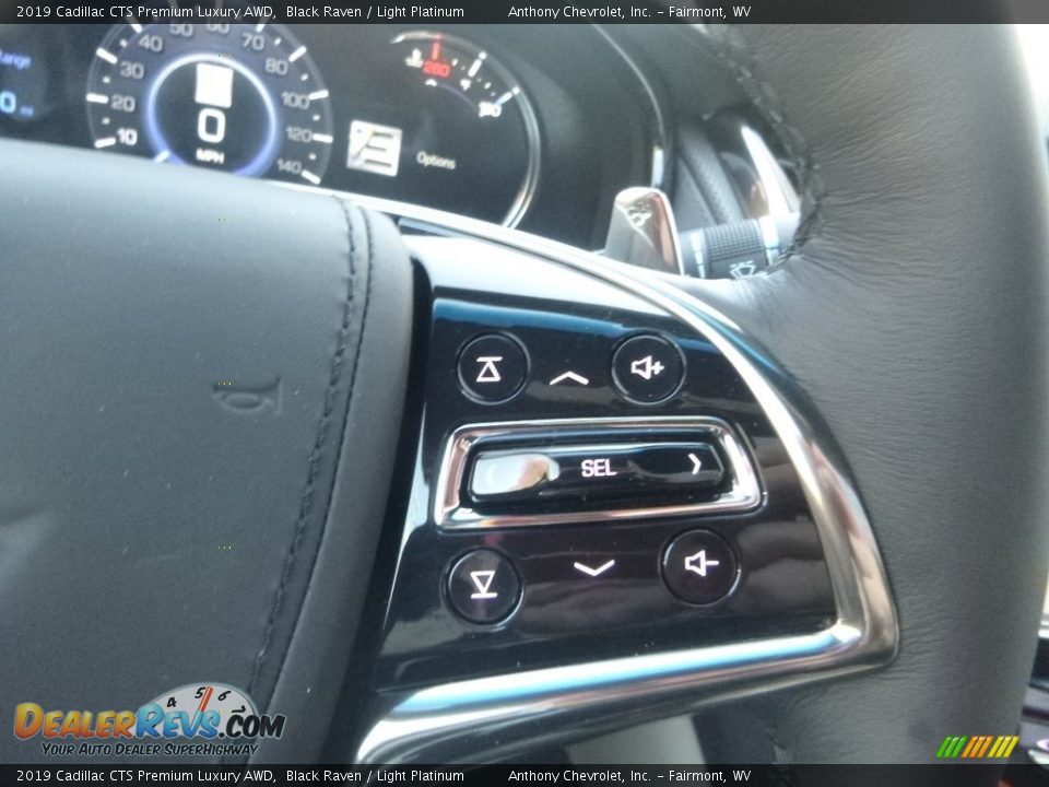2019 Cadillac CTS Premium Luxury AWD Black Raven / Light Platinum Photo #18