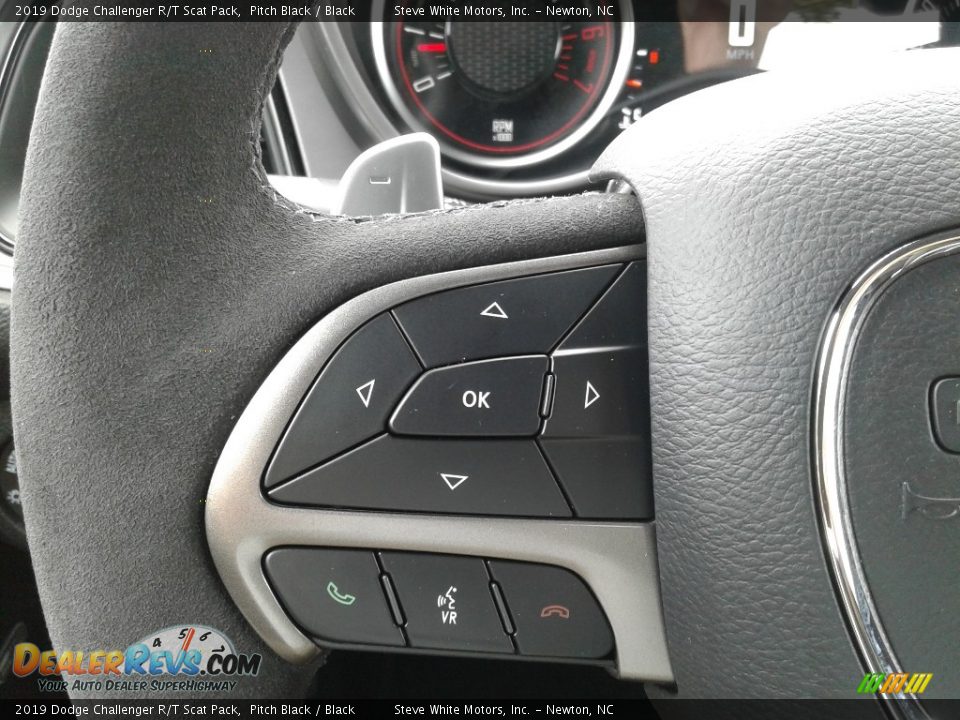2019 Dodge Challenger R/T Scat Pack Pitch Black / Black Photo #16