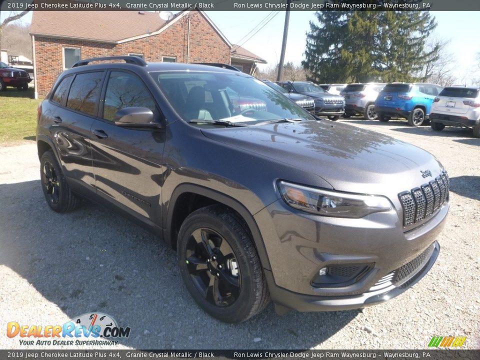 2019 Jeep Cherokee Latitude Plus 4x4 Granite Crystal Metallic / Black Photo #7