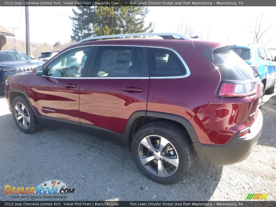 2019 Jeep Cherokee Limited 4x4 Velvet Red Pearl / Black/Ski Grey Photo #4
