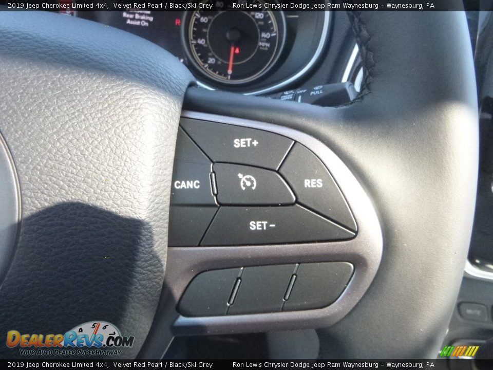 2019 Jeep Cherokee Limited 4x4 Velvet Red Pearl / Black/Ski Grey Photo #15