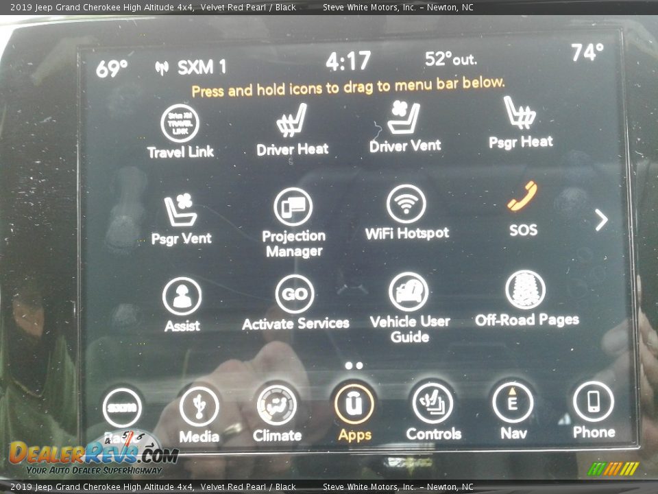 2019 Jeep Grand Cherokee High Altitude 4x4 Velvet Red Pearl / Black Photo #28