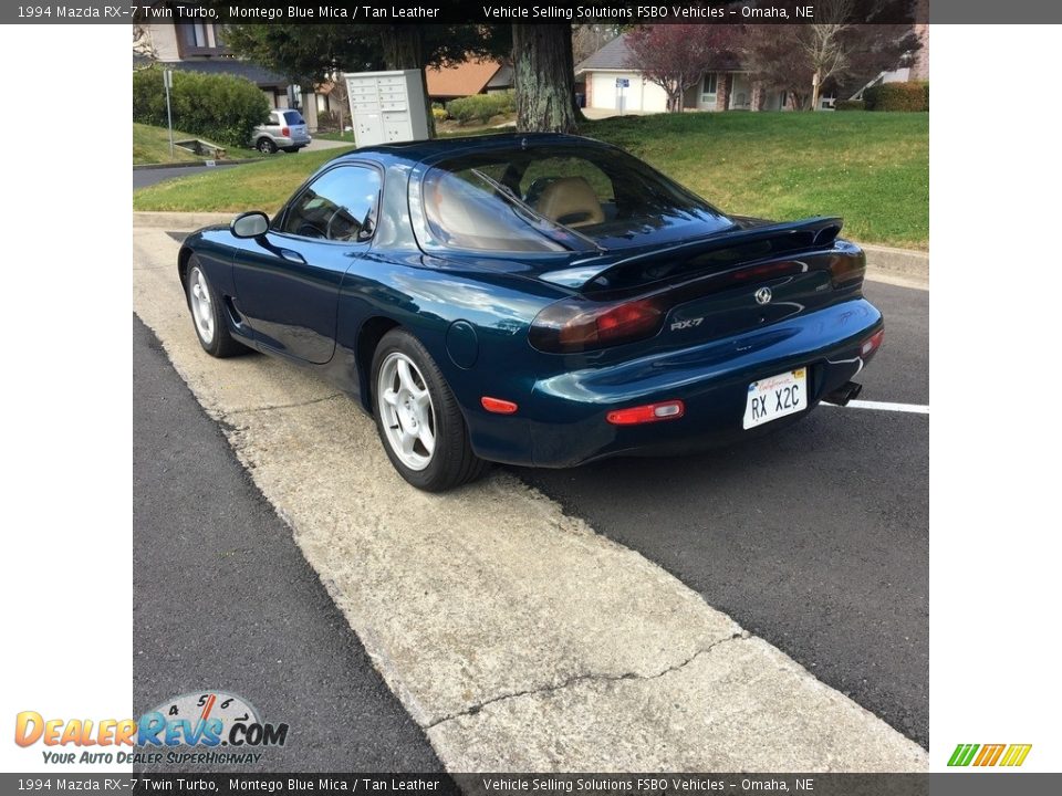 1994 Mazda RX-7 Twin Turbo Montego Blue Mica / Tan Leather Photo #10