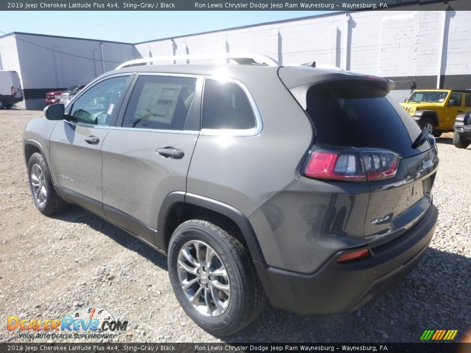 2019 Jeep Cherokee Latitude Plus 4x4 Sting-Gray / Black Photo #3
