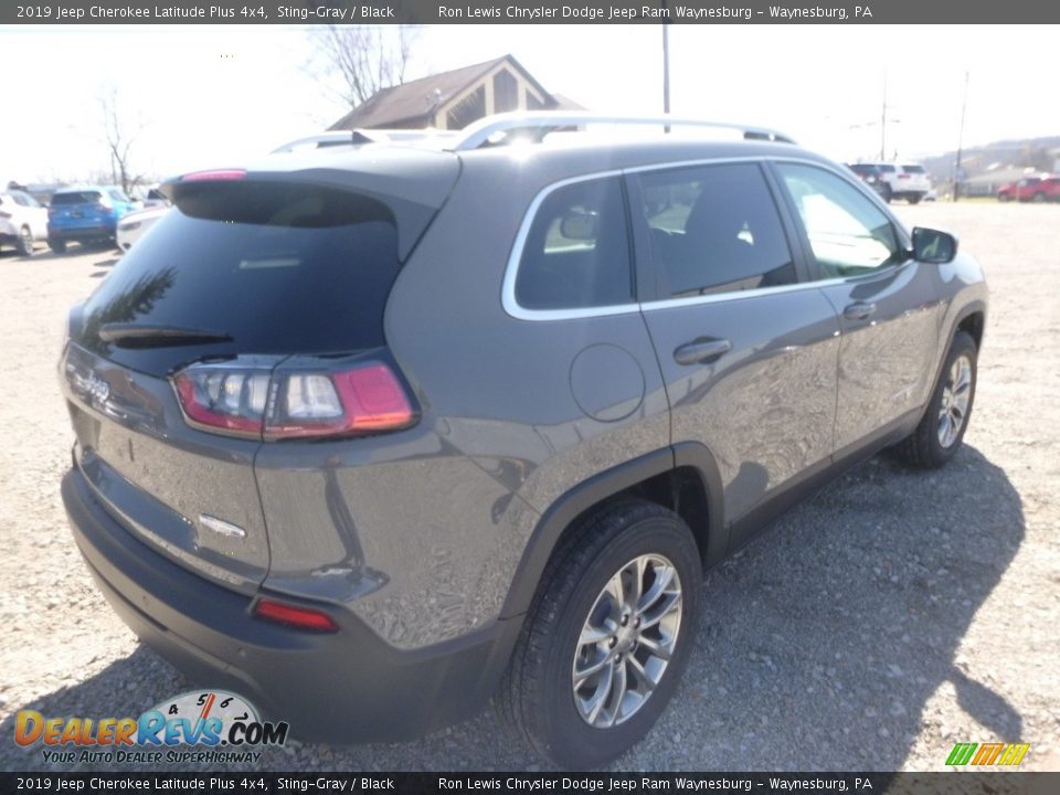 2019 Jeep Cherokee Latitude Plus 4x4 Sting-Gray / Black Photo #5