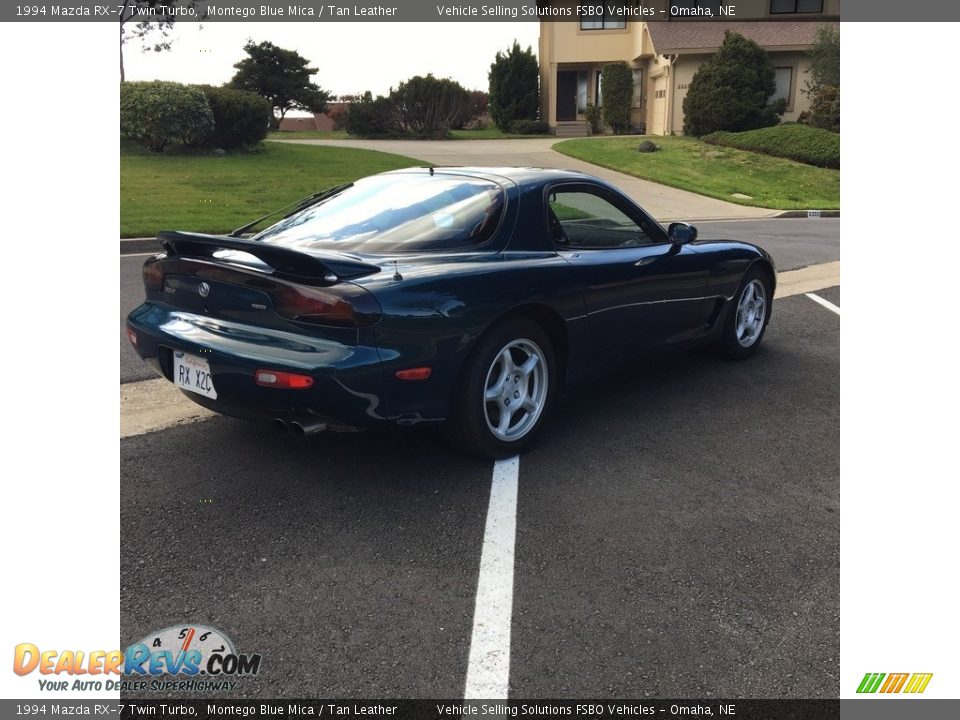 1994 Mazda RX-7 Twin Turbo Montego Blue Mica / Tan Leather Photo #14