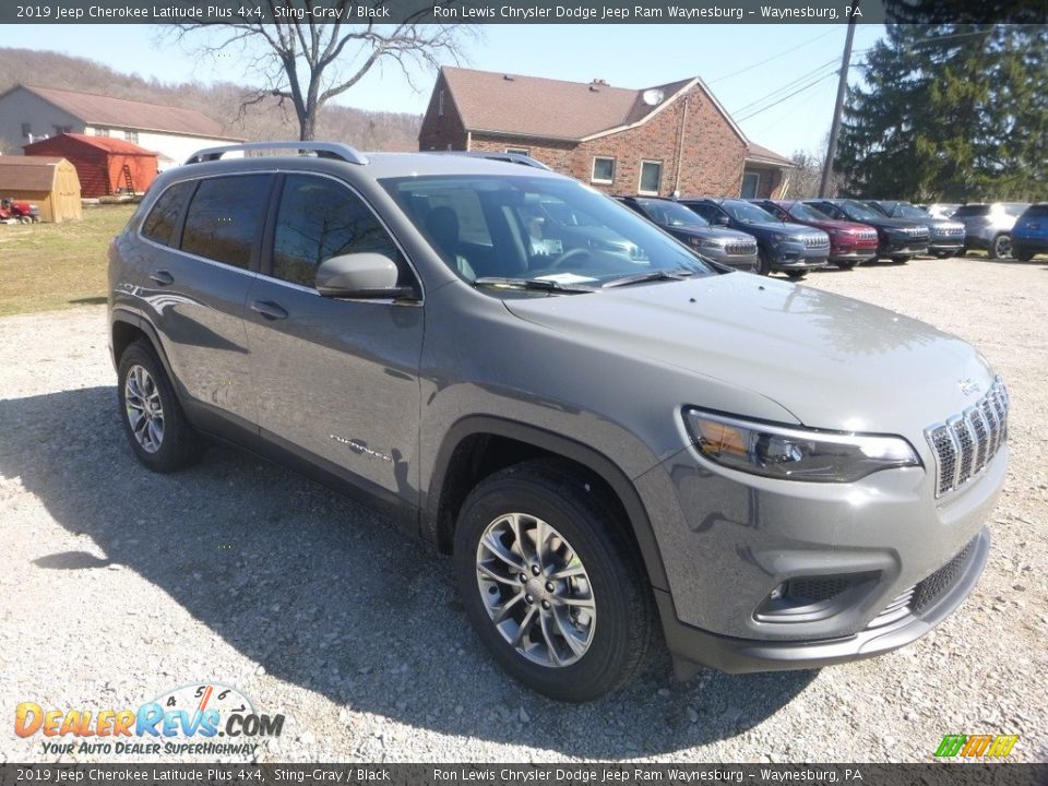2019 Jeep Cherokee Latitude Plus 4x4 Sting-Gray / Black Photo #7