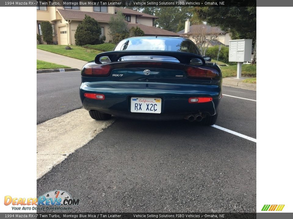 1994 Mazda RX-7 Twin Turbo Montego Blue Mica / Tan Leather Photo #15