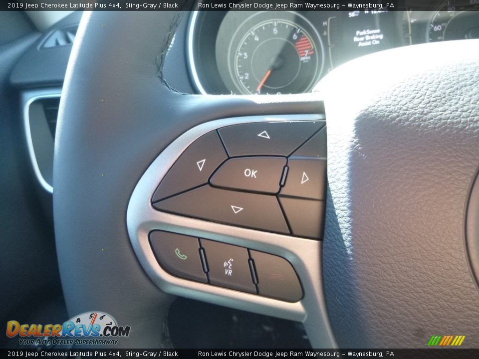 2019 Jeep Cherokee Latitude Plus 4x4 Sting-Gray / Black Photo #20