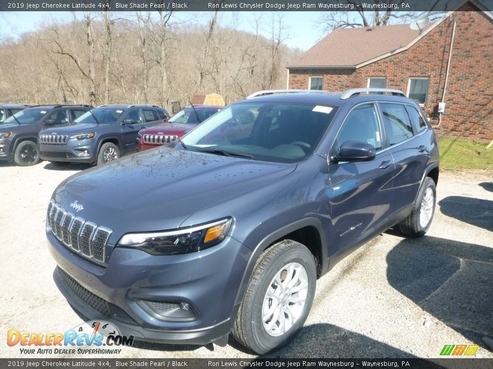 2019 Jeep Cherokee Latitude 4x4 Blue Shade Pearl / Black Photo #1