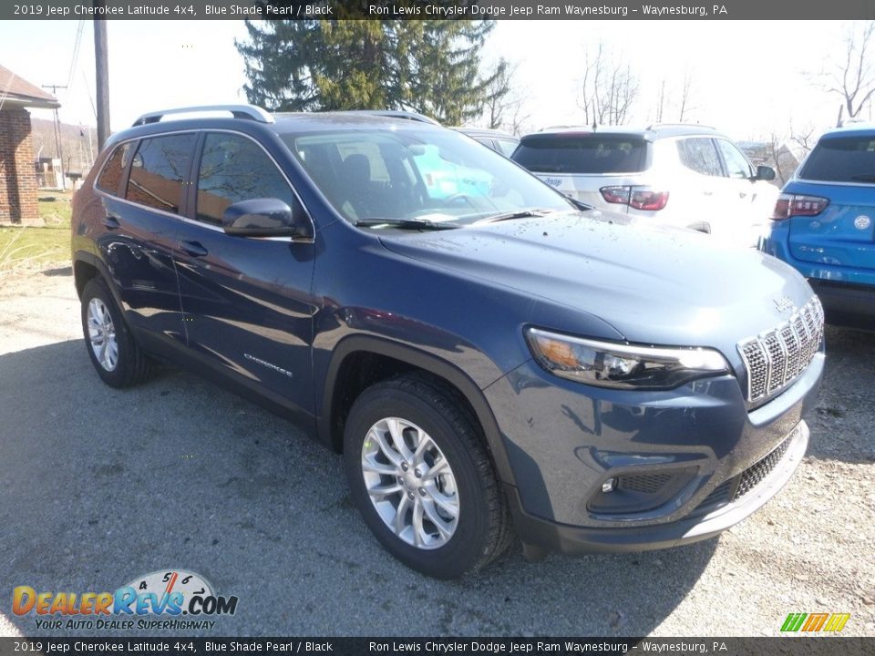 2019 Jeep Cherokee Latitude 4x4 Blue Shade Pearl / Black Photo #7