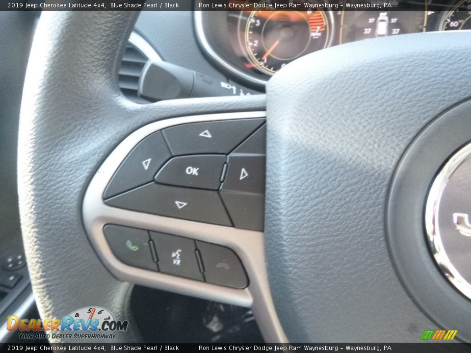 2019 Jeep Cherokee Latitude 4x4 Blue Shade Pearl / Black Photo #18